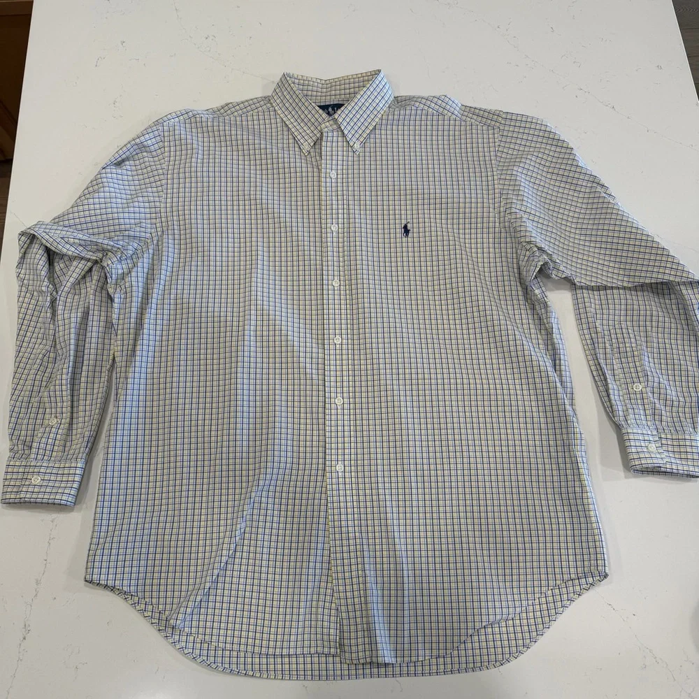 Polo Ralph Lauren Men’s Blake 100% Cotton Button Down Shirt - Large